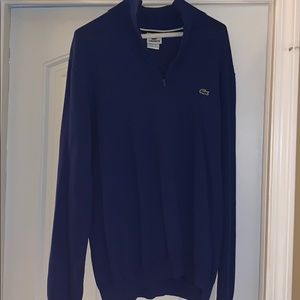 Men’s Lacoste 3/4 zip pullover